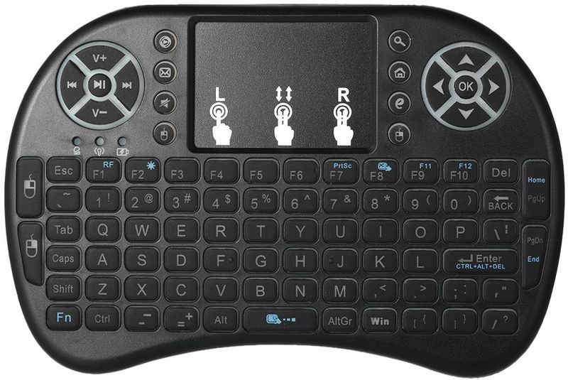Mini teclado inalambrico retroiluminado